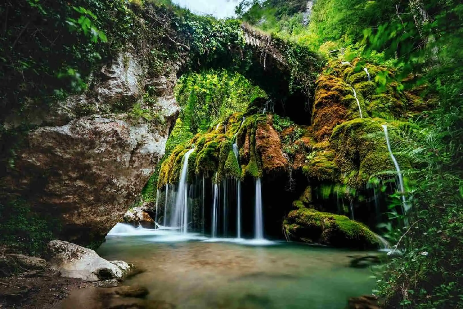 Cascata Capelli di Venere a Casaletto Spartano, nel Cilento